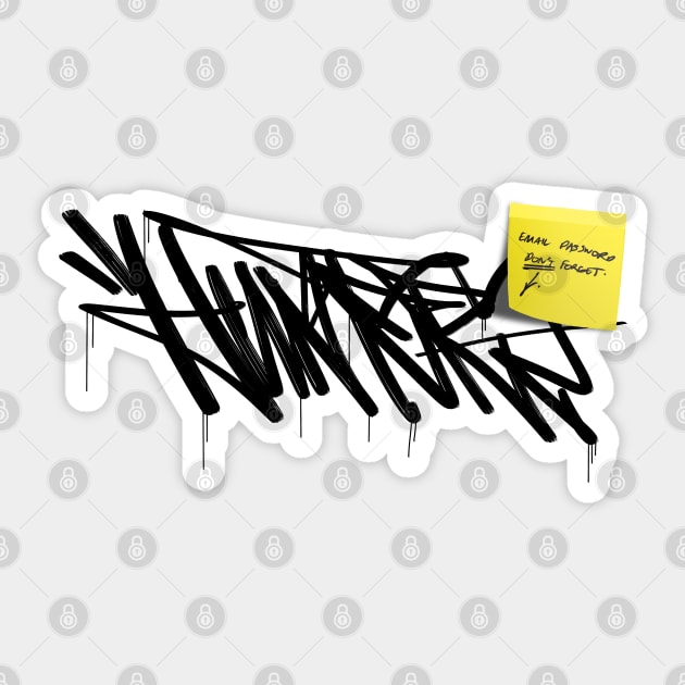 Hunter2 Password Sticker by CreativeOpus